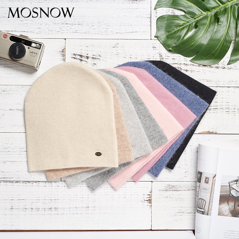 Female Beanies Rabbit Hair Winter Hats For Women Casual Autumn Knitted Beanie Girls 2019 New Fashion High Quality Soft Wool Hat - Starttech Online Market