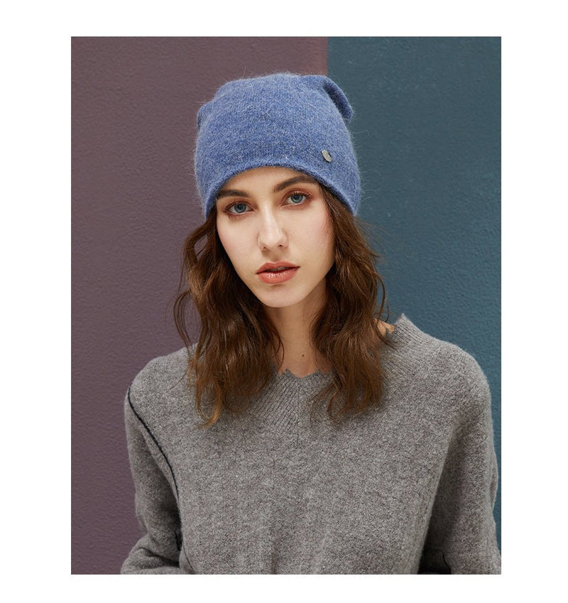 Female Beanies Rabbit Hair Winter Hats For Women Casual Autumn Knitted Beanie Girls 2019 New Fashion High Quality Soft Wool Hat - Starttech Online Market