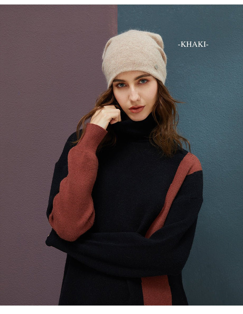 Female Beanies Rabbit Hair Winter Hats For Women Casual Autumn Knitted Beanie Girls 2019 New Fashion High Quality Soft Wool Hat - Starttech Online Market