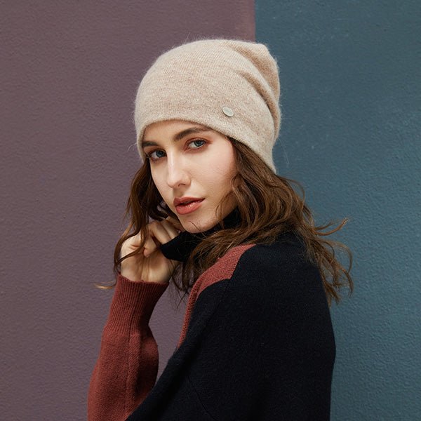 Female Beanies Rabbit Hair Winter Hats For Women Casual Autumn Knitted Beanie Girls 2019 New Fashion High Quality Soft Wool Hat - Starttech Online Market