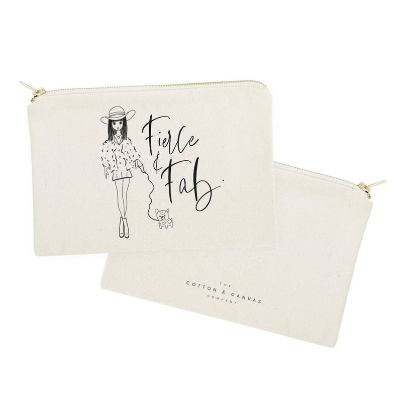 Fierce and Fab Cotton Canvas Cosmetic Bag - Starttech Online Market