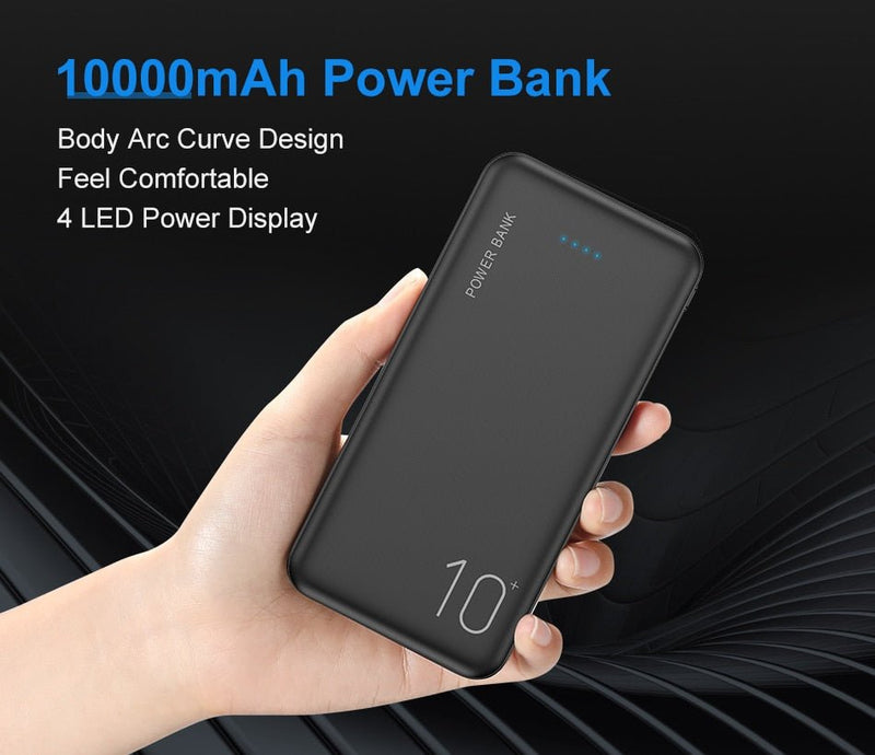 FLOVEME Power Bank 10000mAh Portable Charger For Samsung Xiaomi mi Mobile External Battery Powerbank 10000 mAh Poverbank Phone - Starttech Online Market