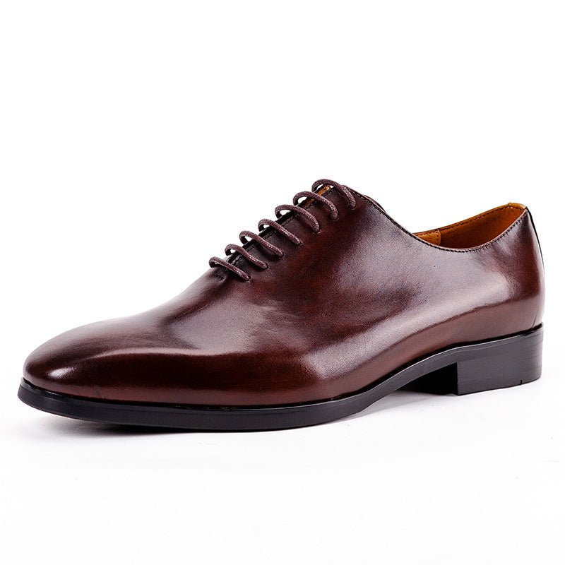 Formal Business Leather Shoes Men's Leather Black Pointed Toe Oxford - Starttech Online Market