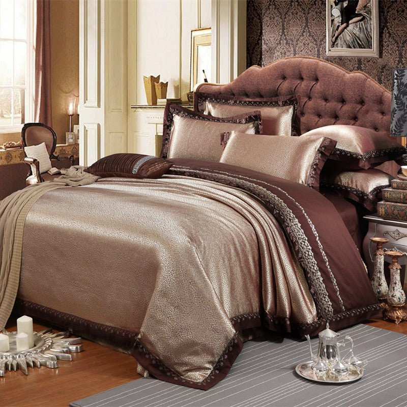 Four-piece satin jacquard set - Starttech Online Market