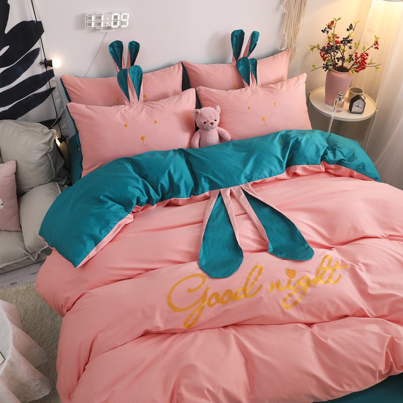 Four-piece Set Of Pure Cotton On The Bed - Starttech Online Market