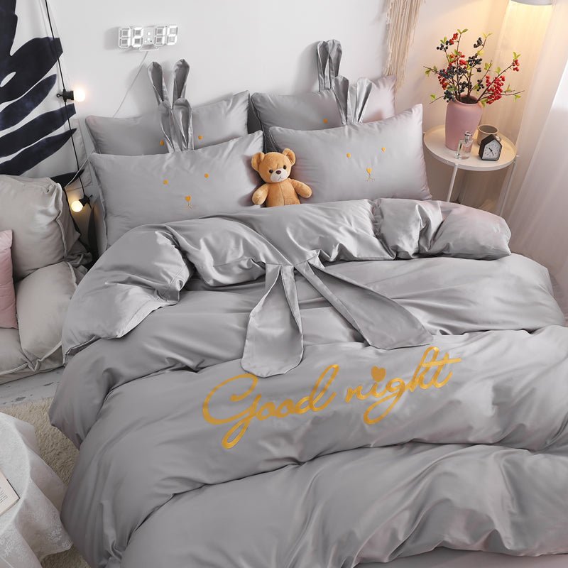 Four-piece Set Of Pure Cotton On The Bed - Starttech Online Market