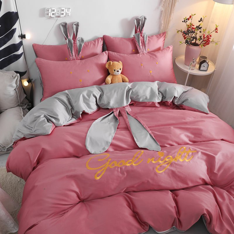 Four-piece Set Of Pure Cotton On The Bed - Starttech Online Market