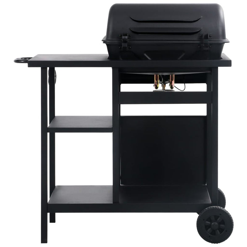 Gas grill with shelf on 3 levels black - Starttech Online Market