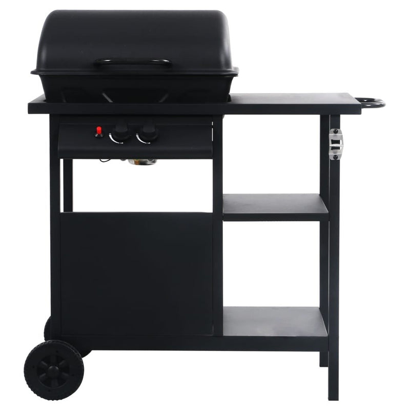 Gas grill with shelf on 3 levels black - Starttech Online Market