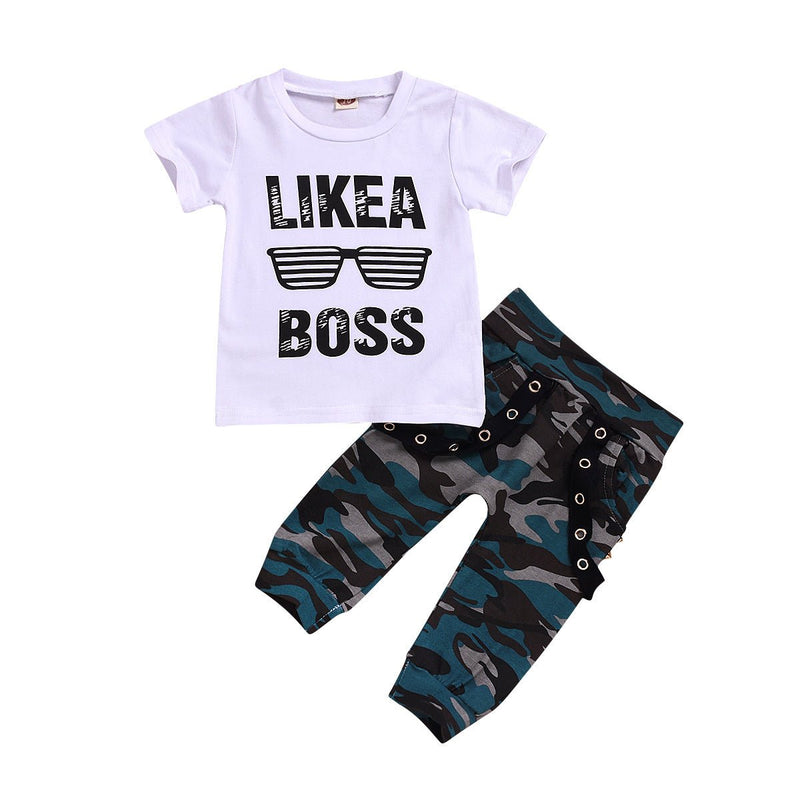 Hot sale Children's Wear Camouflage pants two-piece set like a - Starttech Online Market