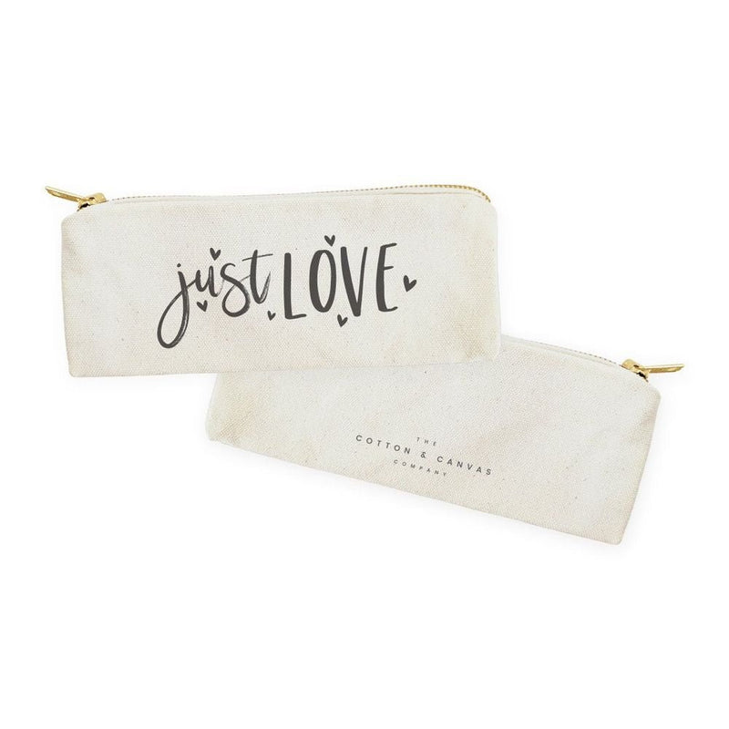 Just Love Cotton Canvas Pencil Case and Travel Pouch - Starttech Online Market