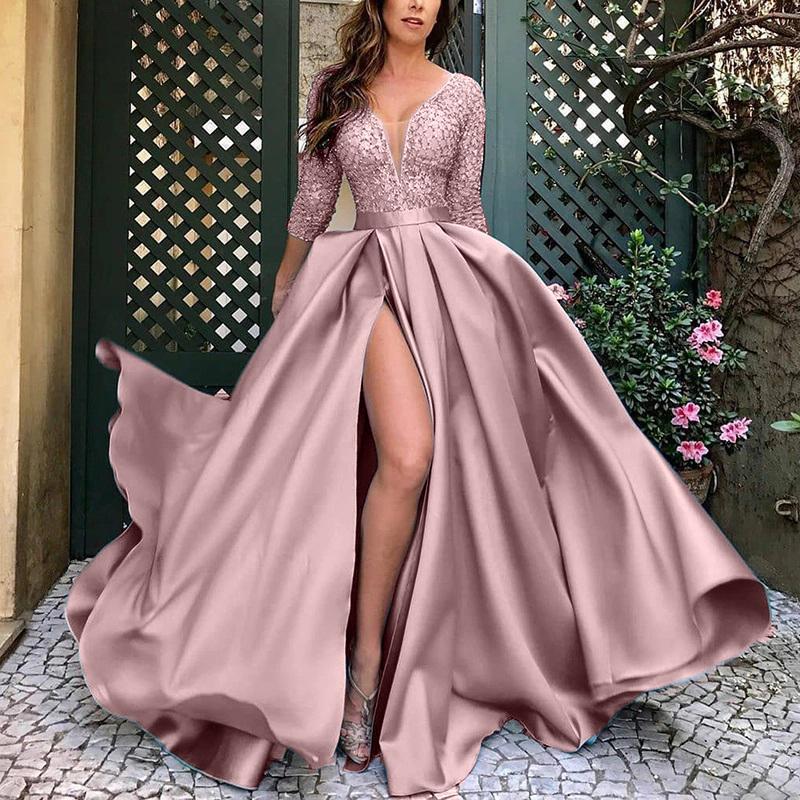 Lace sexy trailing party evening dress - Starttech Online Market