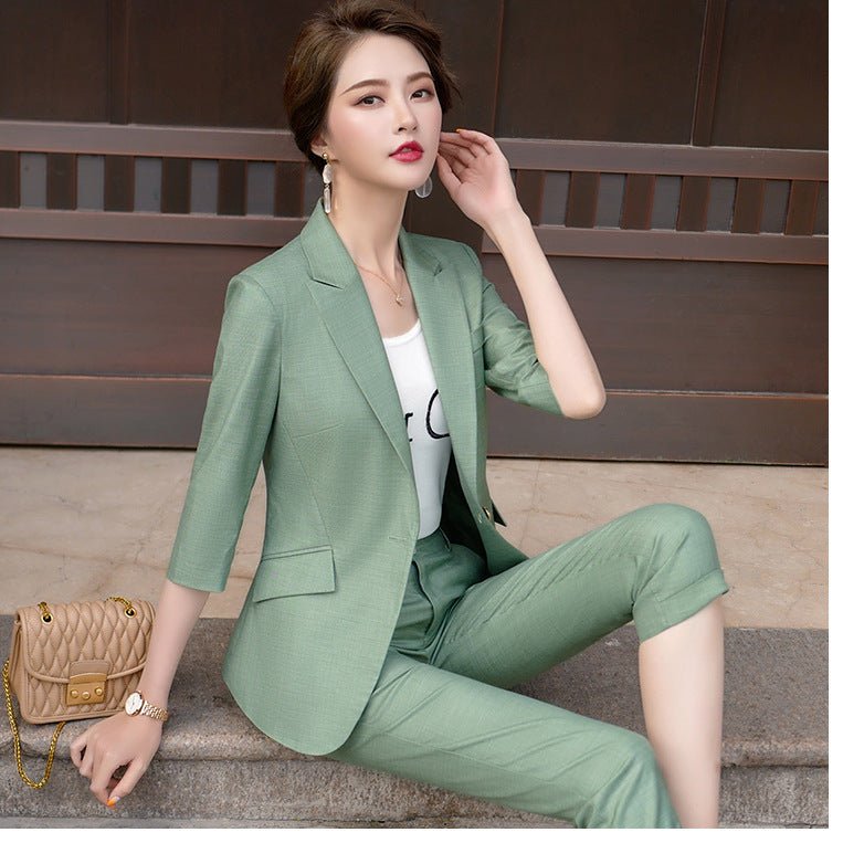 Ladies Fashion Business Wear Temperament Jacket Pants Set - Starttech Online Market