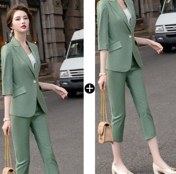 Ladies Fashion Business Wear Temperament Jacket Pants Set - Starttech Online Market