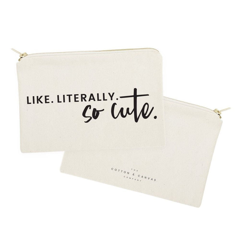 Like. Literally. So Cute. Cotton Canvas Cosmetic Bag - Starttech Online Market