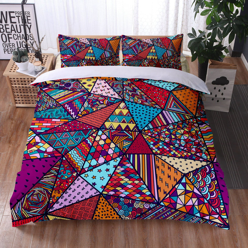 Mandala Bedding Quilt Cover Pillowcase Digital Printing Three-Piece Set - Starttech Online Market