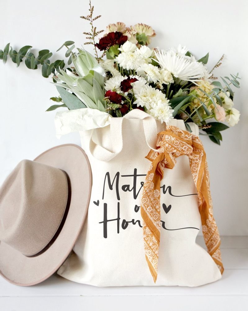 Matron of Honor Wedding Cotton Canvas Tote Bag - Starttech Online Market