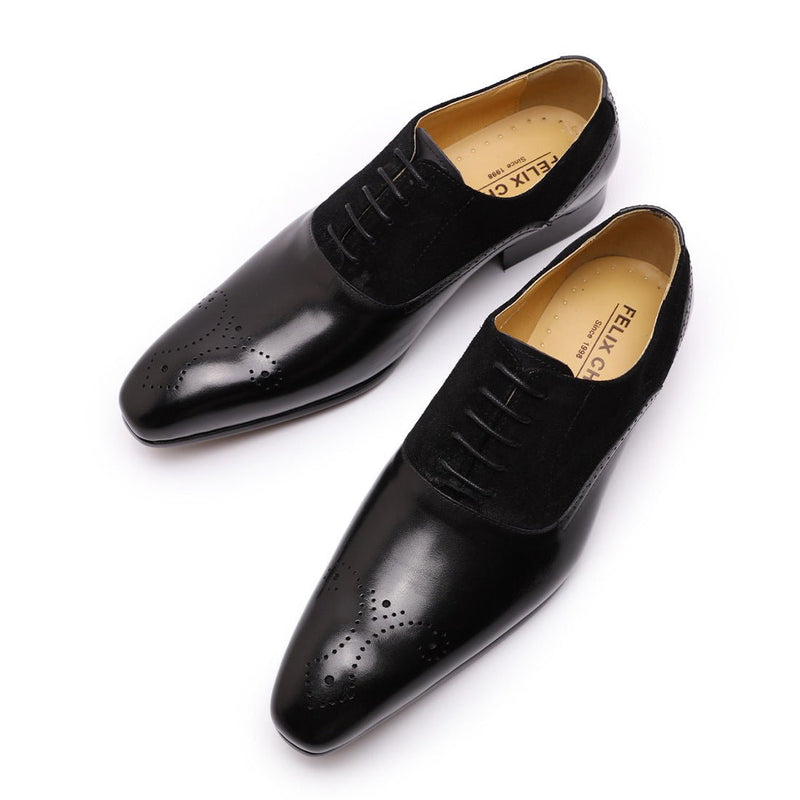 Men's Carved English Brogue Business Casual Formal Wedding Shoes - Starttech Online Market