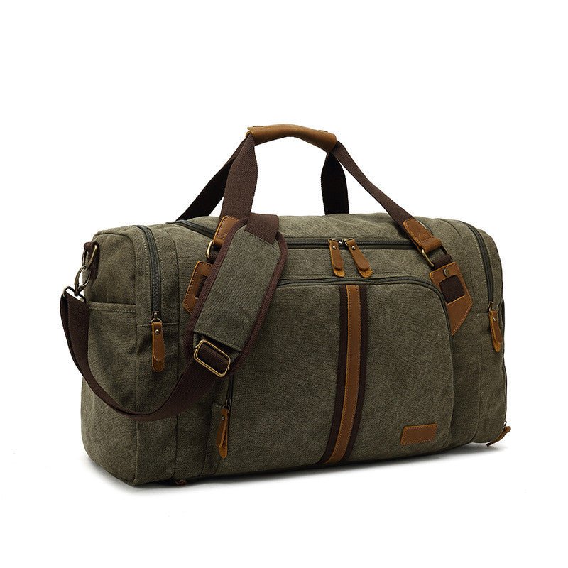 Men's Casual Canvas Wet And Dry Separation Travel Bag - Starttech Online Market