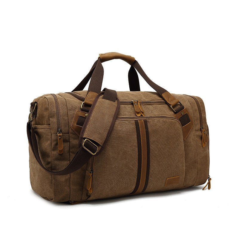 Men's Casual Canvas Wet And Dry Separation Travel Bag - Starttech Online Market