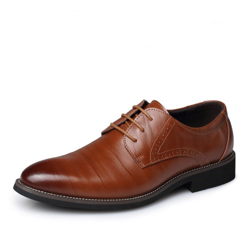 Men's Plus Size Formal Business Casual Leather Shoes - Starttech Online Market