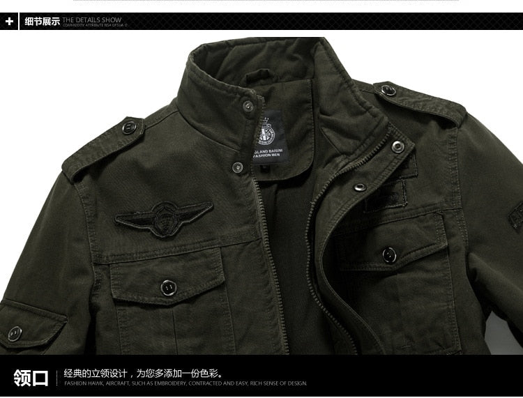 Military Jacket Men Autumn Soldier MA-1 Style Army Jackets Brand Clothing Bomber Jackets - Starttech Online Market