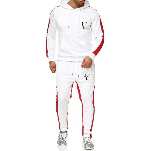 New Men's Sets Hoodies+Pants Suit Roger Federer Casual Tracksuit Male Casual Tshirt Gyms Fitness trousers 2019 men Classic Brand - Starttech Online Market