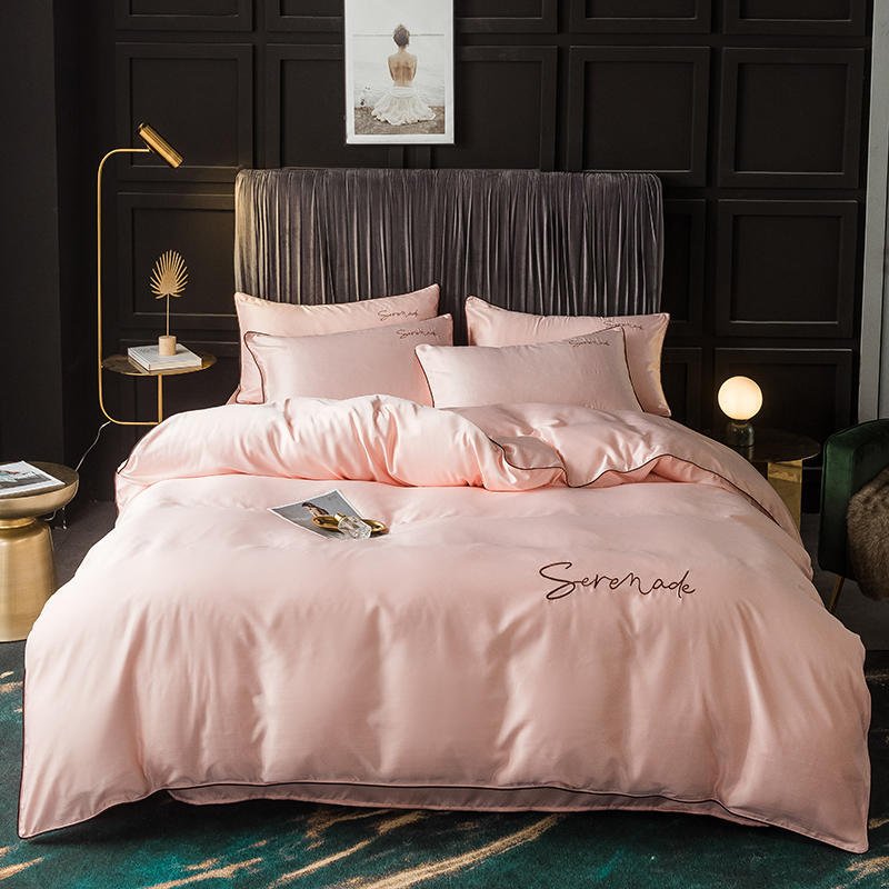 New Serenade Washed Silk Four-Piece Bedding Set Of Four-Piece Bed Linen - Starttech Online Market