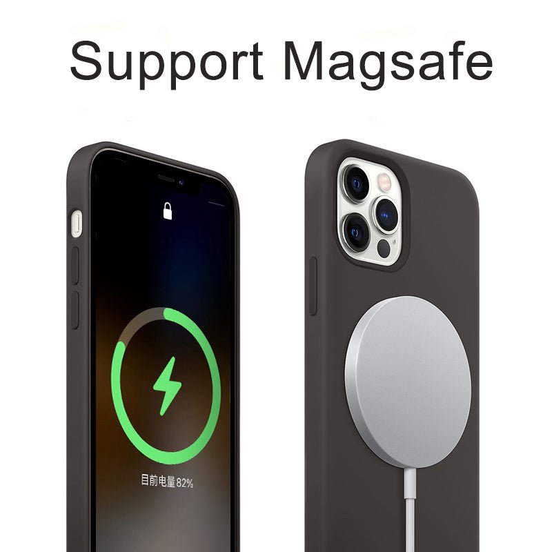 Official Magsafe Liquid Silicone Case for Apple iPhone 13 Pro Max iPhone 13 Original Wireless Magnetic Charging Cover - Starttech Online Market