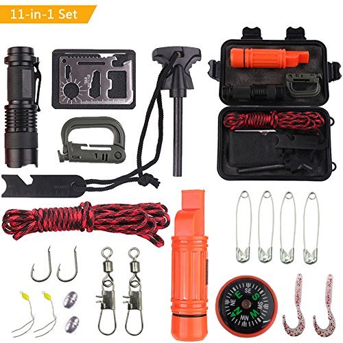 Outdoor Travel SOS Equipment Adventure Survival Tool Set Multifunction Field Survival First Aid Box Fishing Accessories - Starttech Online Market