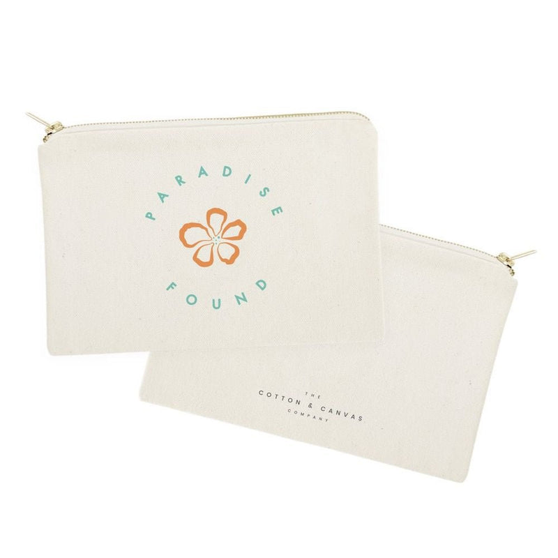 Paradise Found Cotton Canvas Cosmetic Bag - Starttech Online Market