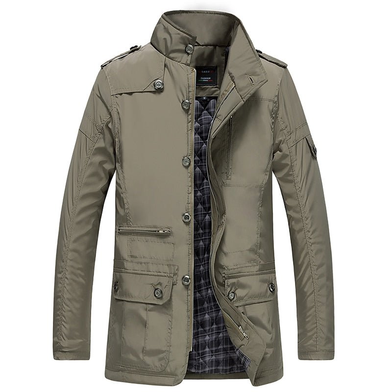 Parka Coats Winter Jacket Men Slim Cotton Outwear Warm Top Brand Clothing - Starttech Online Market