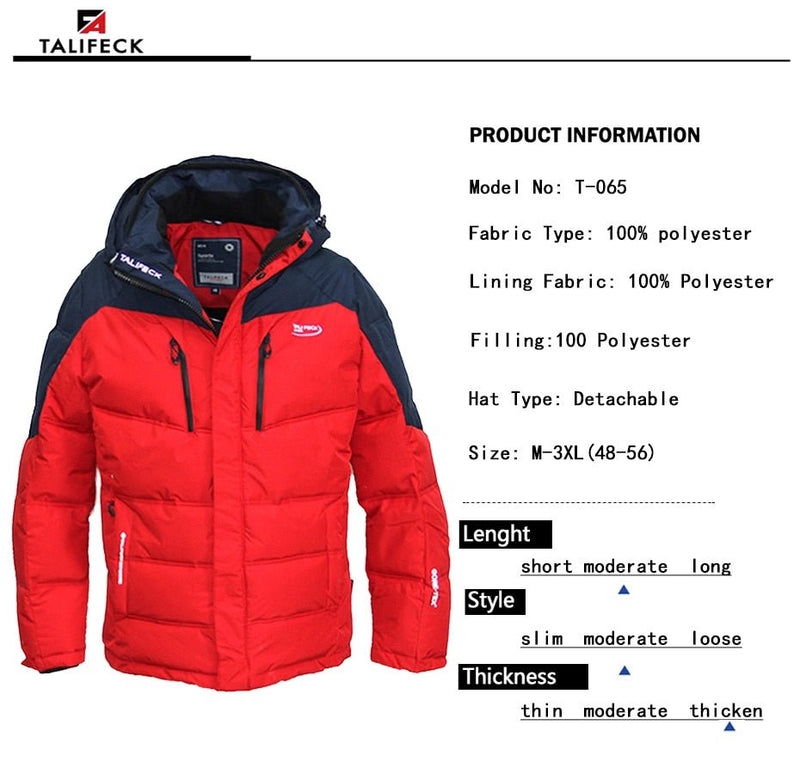 Parka Waterproof Outwear Brand Clothing Thick Warm Men's Quality Jacket - Starttech Online Market