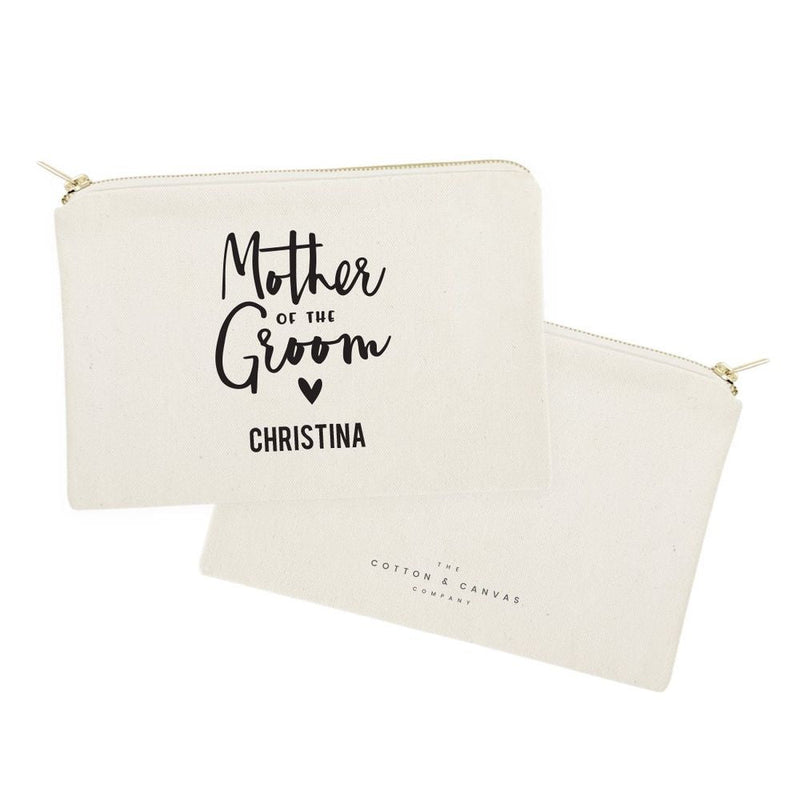 Personalized Mother of the Groom Cotton Canvas Cosmetic Bag - Starttech Online Market