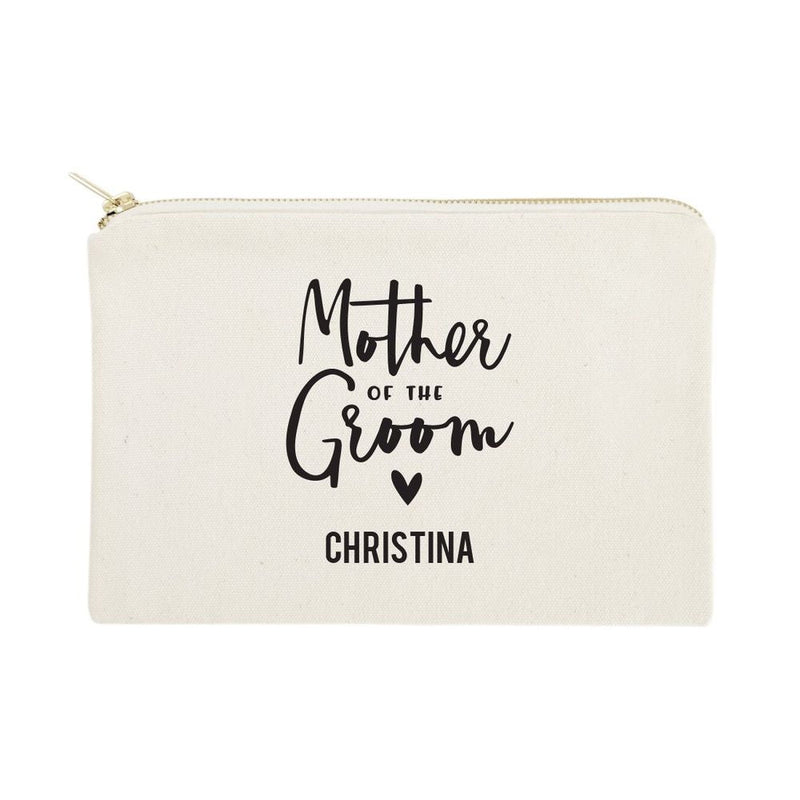 Personalized Mother of the Groom Cotton Canvas Cosmetic Bag - Starttech Online Market