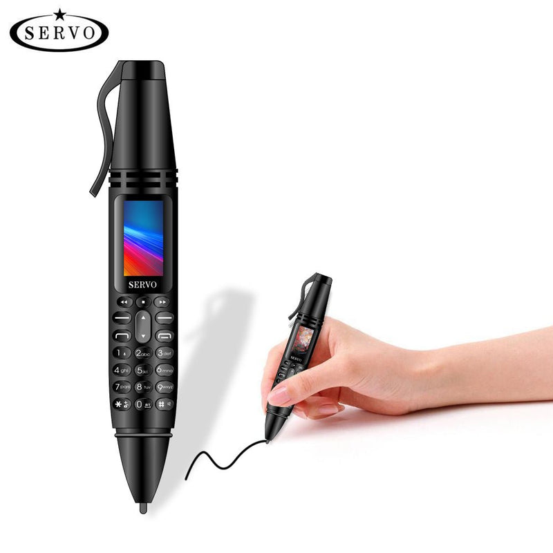 SERVO K07 Pen mini Cellphone 0.96" Tiny Screen GSM Dual SIM Camera Flashlight Bluetooth Dialer Mobile Phones with Recording pen - Starttech Online Market