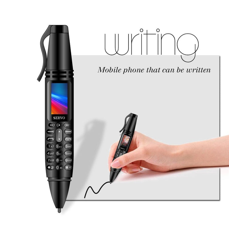 SERVO K07 Pen mini Cellphone 0.96" Tiny Screen GSM Dual SIM Camera Flashlight Bluetooth Dialer Mobile Phones with Recording pen - Starttech Online Market