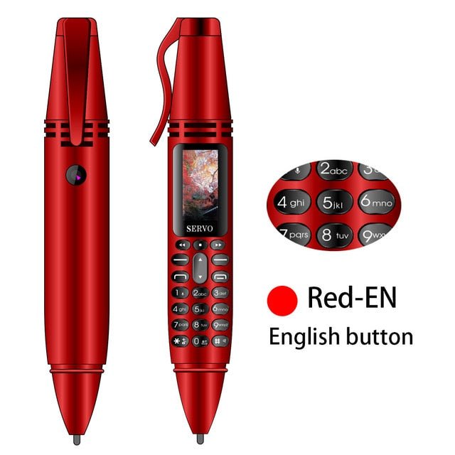 SERVO K07 Pen mini Cellphone 0.96" Tiny Screen GSM Dual SIM Camera Flashlight Bluetooth Dialer Mobile Phones with Recording pen - Starttech Online Market