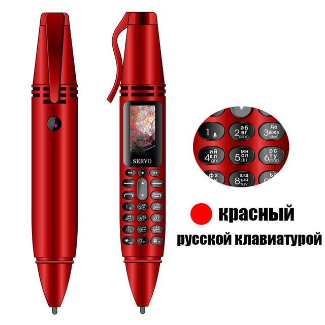 SERVO K07 Pen mini Cellphone 0.96" Tiny Screen GSM Dual SIM Camera Flashlight Bluetooth Dialer Mobile Phones with Recording pen - Starttech Online Market