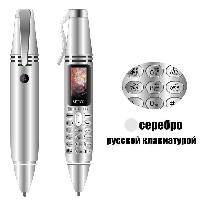 SERVO K07 Pen mini Cellphone 0.96" Tiny Screen GSM Dual SIM Camera Flashlight Bluetooth Dialer Mobile Phones with Recording pen - Starttech Online Market