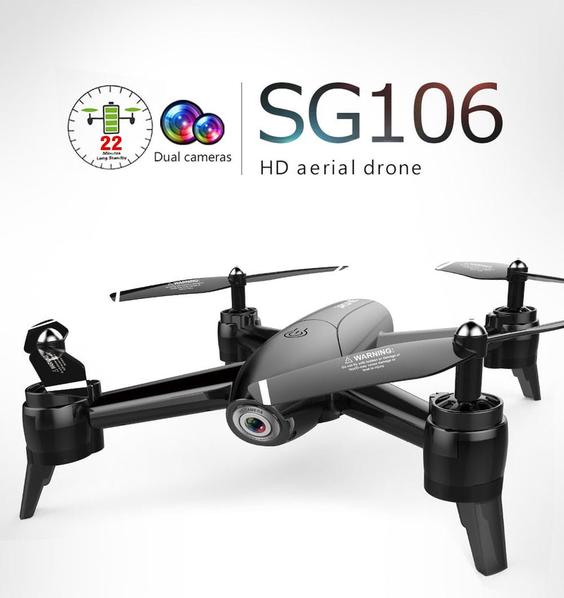 SG106 Wifi RC Drone 4K 1080P 720P HD Dual Camera Optical Flow Aerial Quadcopter FPV Drone Long Battery Life Toys For Kids - Starttech Online Market