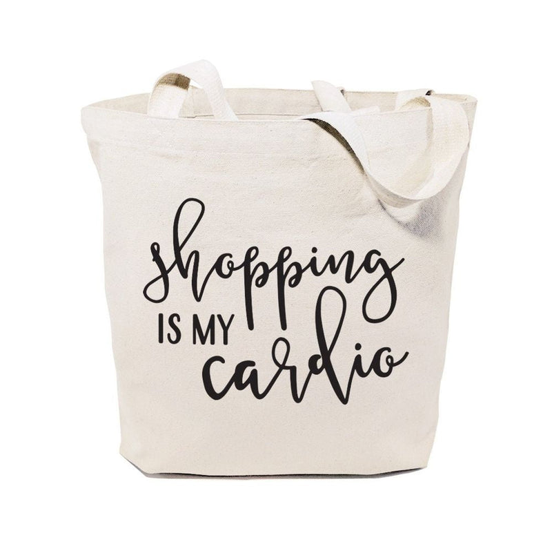 Shopping Is My Cardio Cotton Canvas Tote Bag - Starttech Online Market