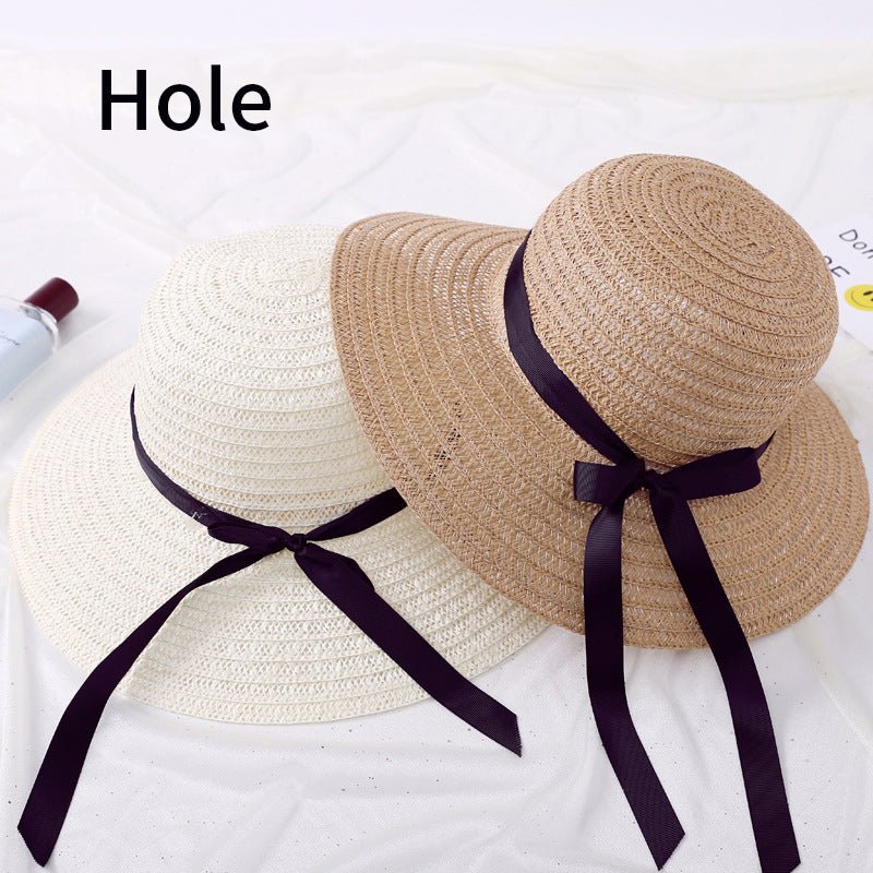 Summer Wide Big Brim floppy Straw Hats Sun Hats For Women UV Protection Panama Beach Hats Ladies bow hat chapeau femme ete - Starttech Online Market