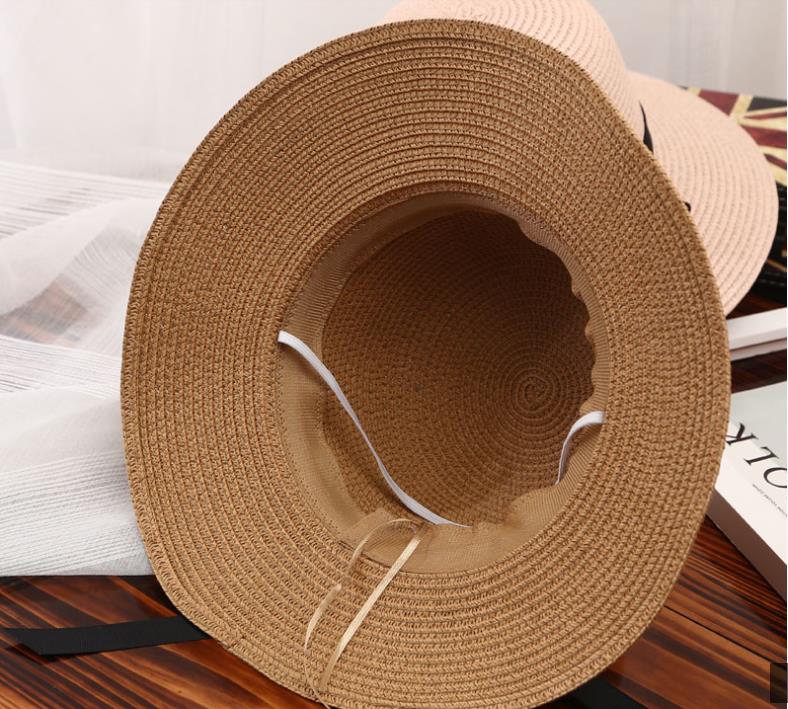 Summer Wide Big Brim floppy Straw Hats Sun Hats For Women UV Protection Panama Beach Hats Ladies bow hat chapeau femme ete - Starttech Online Market