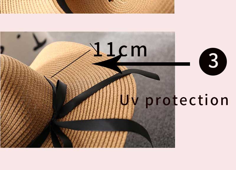 Summer Wide Big Brim floppy Straw Hats Sun Hats For Women UV Protection Panama Beach Hats Ladies bow hat chapeau femme ete - Starttech Online Market