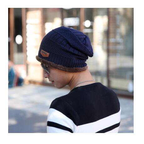 SUOGRY Neck warmer winter hat knit cap scarf cap Winter Hats For men knitted hat men Beanie Knit Hat Skullies Beanies - Starttech Online Market