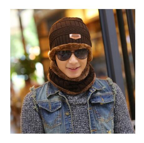 SUOGRY Neck warmer winter hat knit cap scarf cap Winter Hats For men knitted hat men Beanie Knit Hat Skullies Beanies - Starttech Online Market