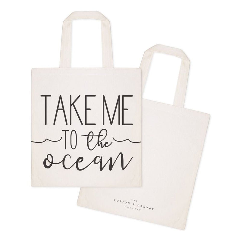 Take Me to the Ocean Cotton Canvas Tote Bag - Starttech Online Market