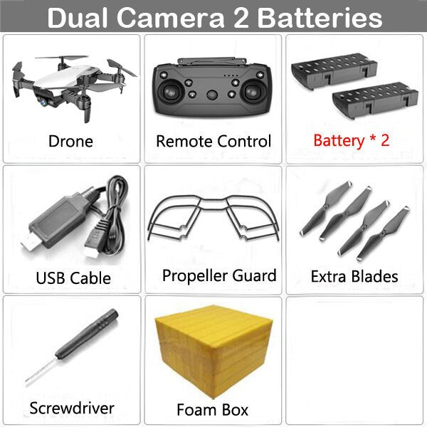 Teeggi M69G FPV Selfie Dron Foldable RC Drone with 1080P HD Camera WiFi Optical Flow Positioning Quadcopter VS VISUO XS809HW X12 - Starttech Online Market