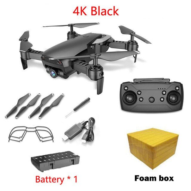 Teeggi M69G FPV Selfie Dron Foldable RC Drone with 1080P HD Camera WiFi Optical Flow Positioning Quadcopter VS VISUO XS809HW X12 - Starttech Online Market